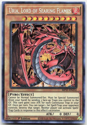Uria, Lord of Searing Flames MP21-EN252 YuGiOh 2021 Tin of Ancient Battles Mega Pack card