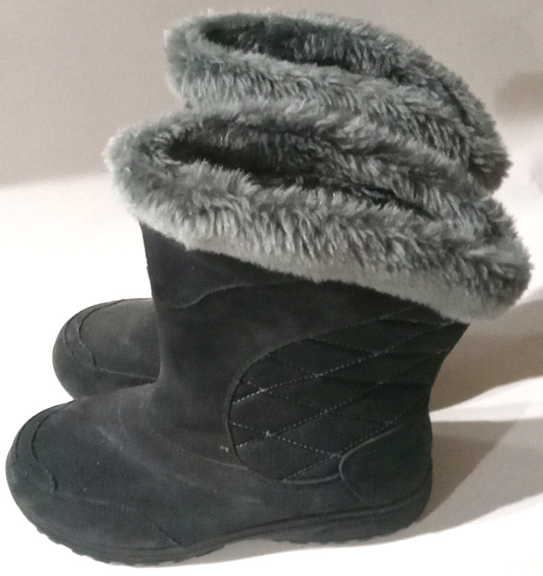 Columbia Ice Maiden 2 Women’s Winter Gray Size 9 Insulated Slip-On Snow Boots