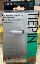 Sony ECM-011 Tie Pin Electret Condenser Microphone Spy Recording and Reporting