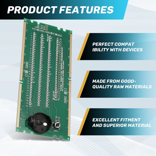 DDR2 et DDR3 Testeur 2 en 1 avec LumièRe pour Circuits IntéGréS de4823 - Afbeelding 2 van 7
