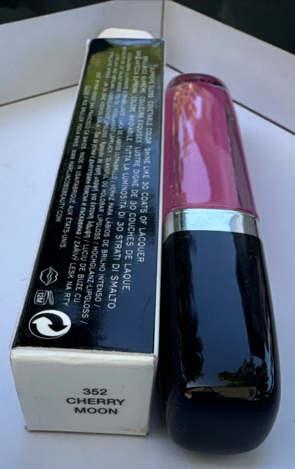 *Nuevo en caja*Marc Jacobs Enamored Hi-Shine Brillo Labial Laca 352 Cherry Moon Foto 2 de 3