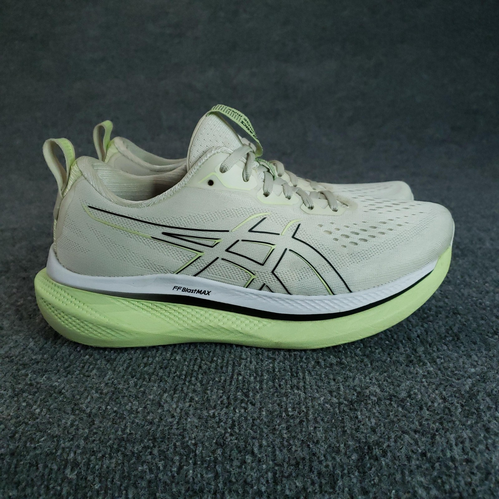 ASICS Glideride Max Shoes Womens Size 10 Beige Road Running Sneakers 1012B691