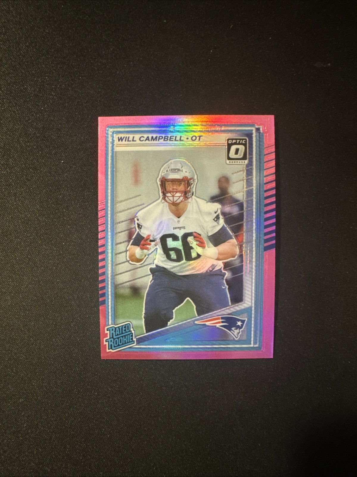 2025 Donruss - Rated Rookie Optic Preview - Will Campbell #345 Pink Prizm (RC)
