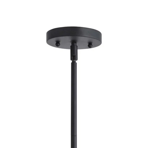 UTTERMOST 22137 THALES MATTE BLACK GEOMETRIC 3 LIGHT MID CENTURY MODERN PENDANT - Picture 5 of 5