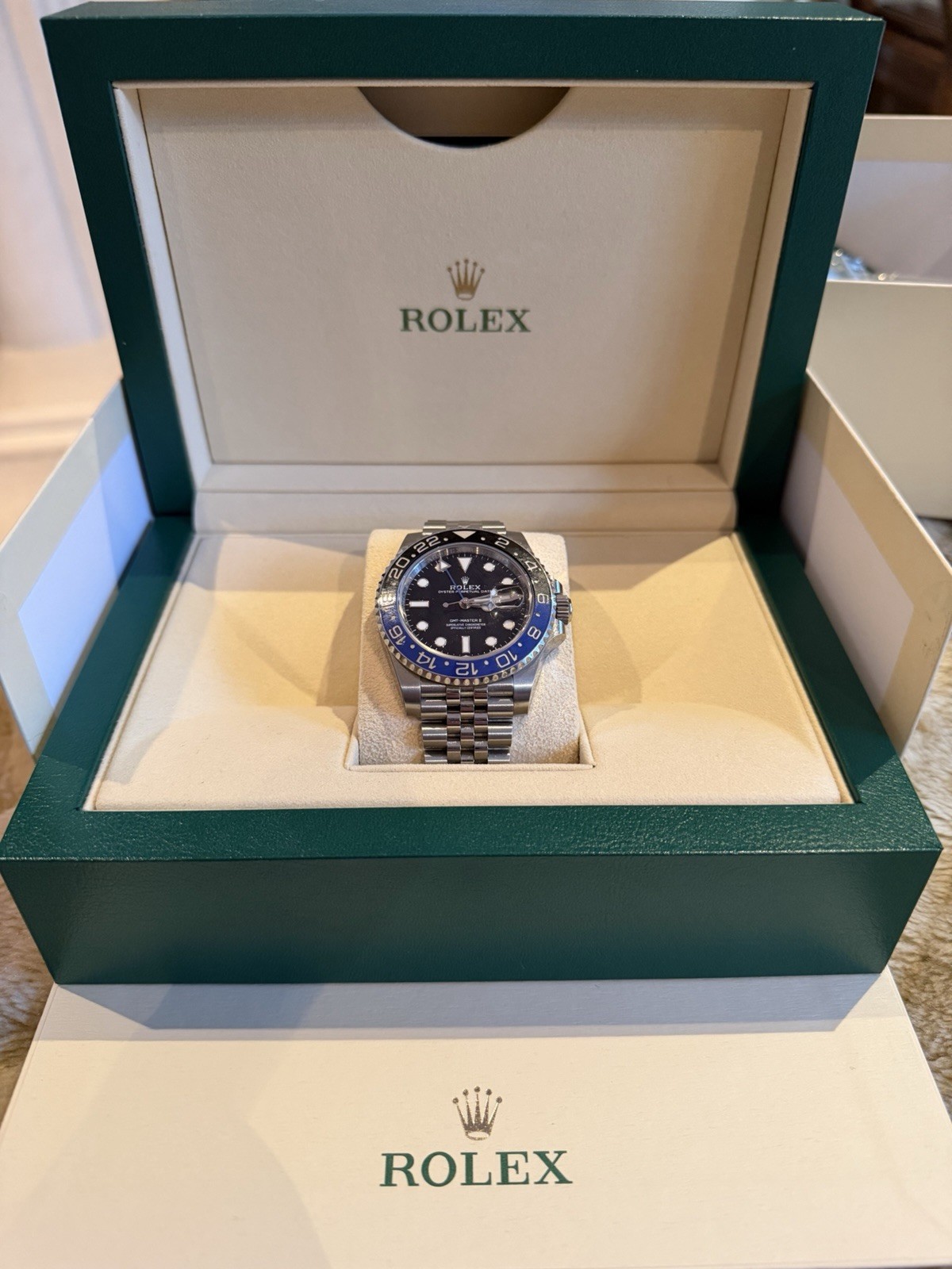 Rolex GMT Master II 126710BLNR Batgirl December 2024 Box & Papers
