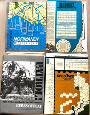 SPI Bundle of 4 War Games - Normandy / Patrol / Sinai / Seelowe ALL UNPUNCHED