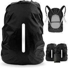 2 Pack Waterproof Rain Cover for Backpack, Reflective Rainproof Protector for...