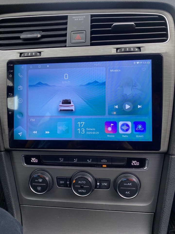 CARPLAY Per Golf 7 ANDROID AUTO Nero-Grigio NAVIGATORE WIFI BLUETOOTH GPS RADIO - Immagine 4 di 4