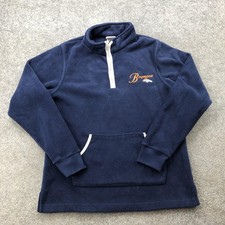 Denver Broncos Pullover Womens Medium NFL For Her Football Fleece Quarter Zip
