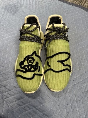 Size 12 Pharrell Williams Adidas HU NMD Running Dog Ice Cream BBC Green GZ1664