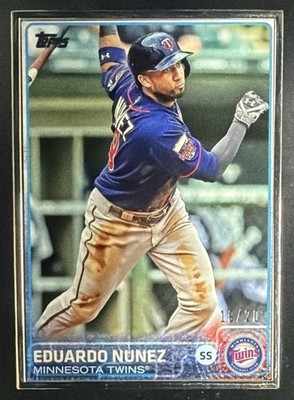 2015 Topps Eduardo Nunez #499 Framed 19/20 Twins
