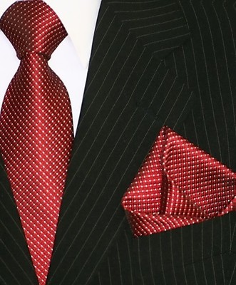 Binder de Luxe Krawatten mit Einstecktuch Krawatten Set Tie + Hanky 5002