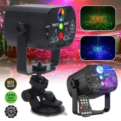 60 Muster Lichteffekt RGB LED Laser Projektor Disco Party Show Bühnenlicht USB