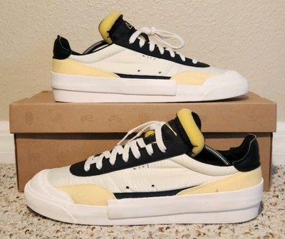 Nike Drop Type HBR Low Shoes AV6697-101- Mens 11.5 Sail White Black EUC
