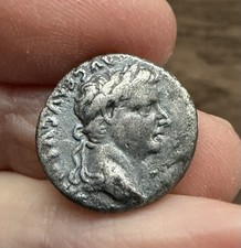 ROMAN. TIBERIUS (14-37 A.D). SILVER DENARIUS. ‘TRIBUTE PENNY’ OF THE BIBLE.