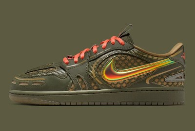 Nike Air Jordan 1 MM Low v3 Shoes Brown Kelp Cargo Khaki HQ2186