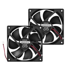 GUIANDJING 1225 Cooling Fan 120mm X 25mm 1800RPM DC 12V 2Pin 120mm, Black
