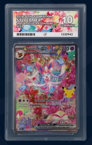 ACE 10 Sylveon ex 153/128 30th Celebration Special Illustration Rare
