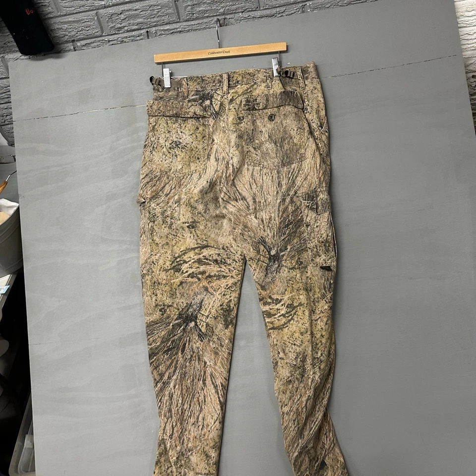 VTG Mossy Oak Brush Camo Pants Mens Medium ACTUAL 32x31 Cargo #8071 - Image 2 of 4
