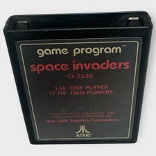 Vintage 1980 Space Invaders CX-2632 Atari 2600 Video Game Cartridge 7800