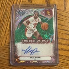 2025-26 Bowman’s Best U Kara Dunn Best Of 2025 Auto Green Mini Diamond #’d 81/99