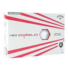 WHITE - CALLAWAY GOLF HEX DIABLO GOLF BALLS 1 Dozen 641625312