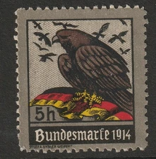 Germany Bohemia 5h Marine Poster Stamp 1914 / No Gum - S44883
