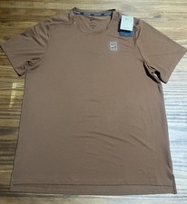 Nike Court Men s L Advantage Dri-FIT Tennis Shirt Brown Slim Fit FZ6910-281