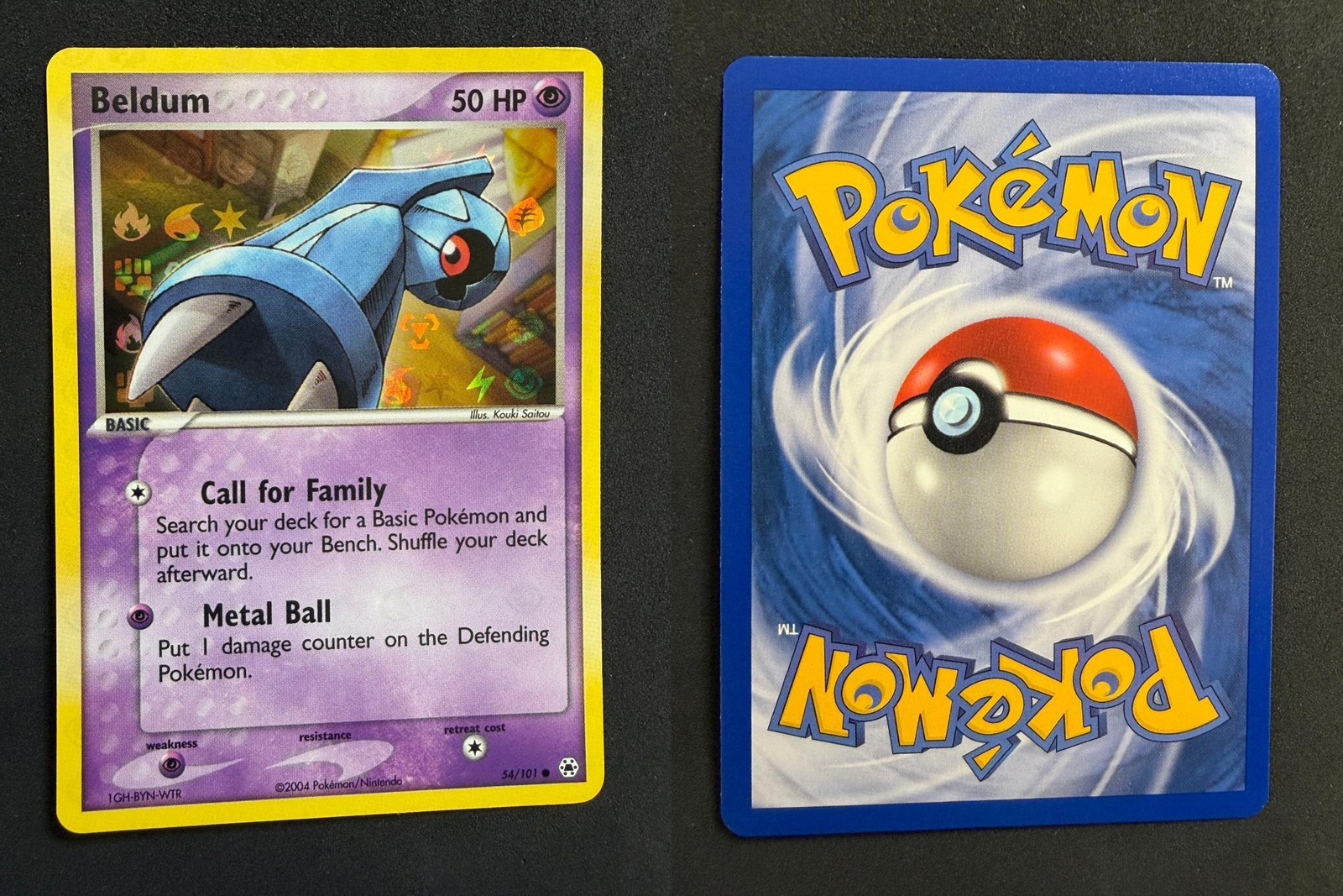 POKEMON UNGRADED BELDUM 54/101 C HIDDEN LEGENDS REVERSE HOLO NM