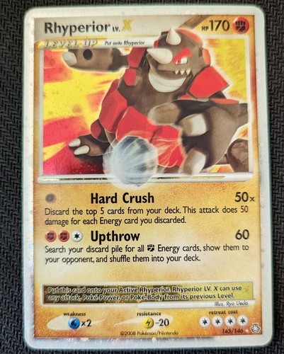 Rhyperior LV.X MP Pokemon TCG Legends Awakened 145/146 Holo Rare