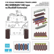 Rye Field Model(RFM) #3029 1/35 M4 Sherman T-48 Type Workable Track Links