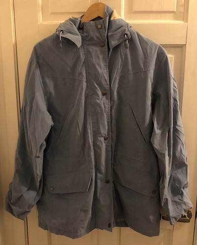 Barbour Fulbourn Übergangsjacke Damen 12 wasserdicht atmungsaktiv Kapuze blau