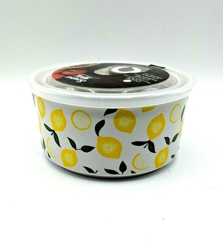 Boston Warehouse 22 Oz Souper Bowl Soup Mug with Lid Lemons - Picture 6 of 6