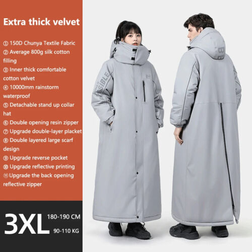 Waterproof Velvet Thickening Snowmobile Jackets Outdoor Riding Cold-proof Suits - Picture 40 of 40