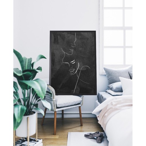 Decorazione Murale Pannello Con Cornice Immagine Grafica Love People 50x70cm - Imagen 2 de 4
