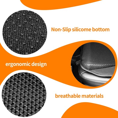 Car Seat Cushion - Memory Foam Car Seat Pad with Breathable Mesh, Relief Back... - Picture 3 of 7