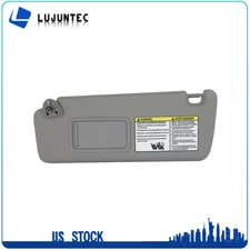 Driver Left Side Gray Sun Visor Fits 04-07 Toyota Highlander 2.4L 3.3L