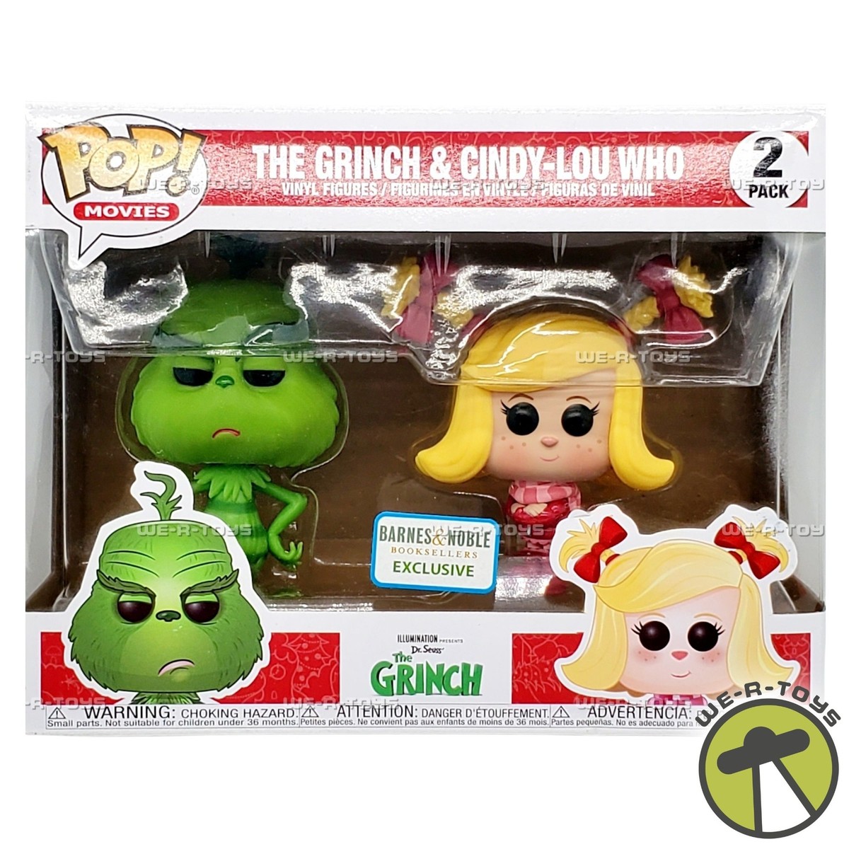 Funko POP Movies The Grinch 2PK Grinch and Cindy-Lou Who Figures