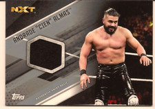 ANDRADE 'CIEN' ALMAS 2017 TOPPS WWE THEN NOW FOREVER AUTHENTIC SHIRT RELIC /25