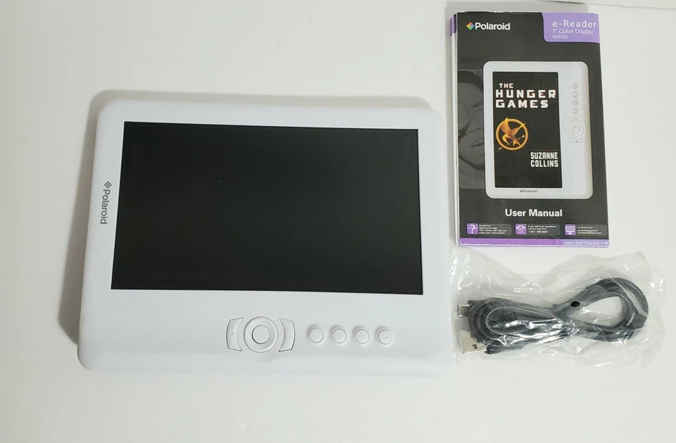  Tela colorida livro digital Polaroid 7 polegadas e-Reader tecnologia PER702 2GB  - Imagem 2 de 3