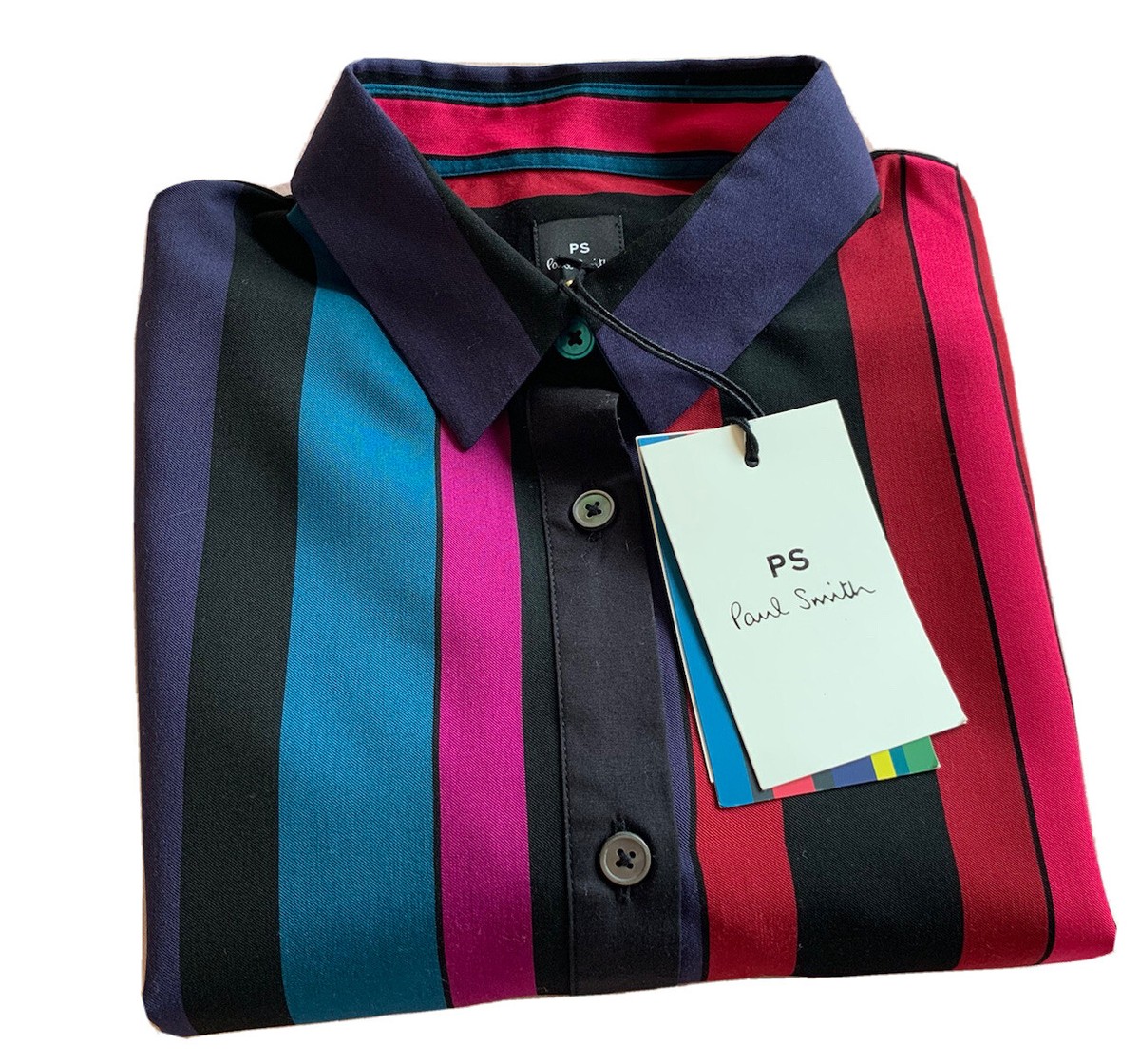 paul smith multi stripe shirt