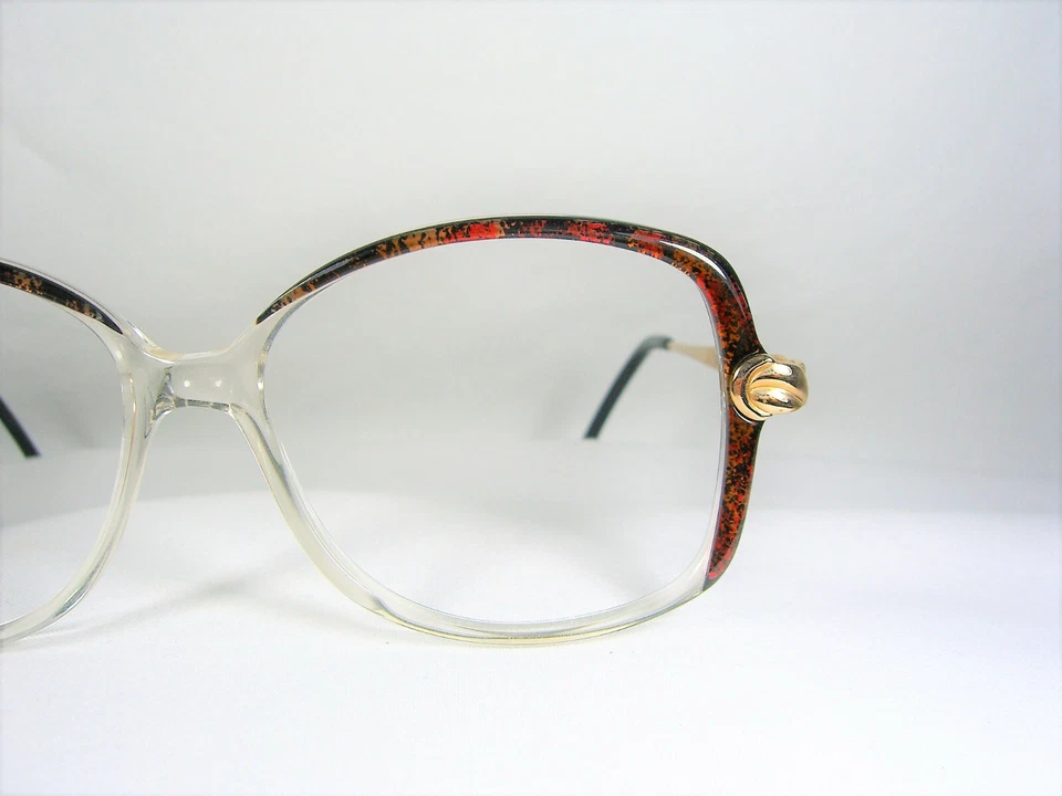 Jacques Fath, gafas de lujo, chapadas en oro, ovaladas, cuadradas, para mujer, monturas, nuevas de stock Foto 3 de 4