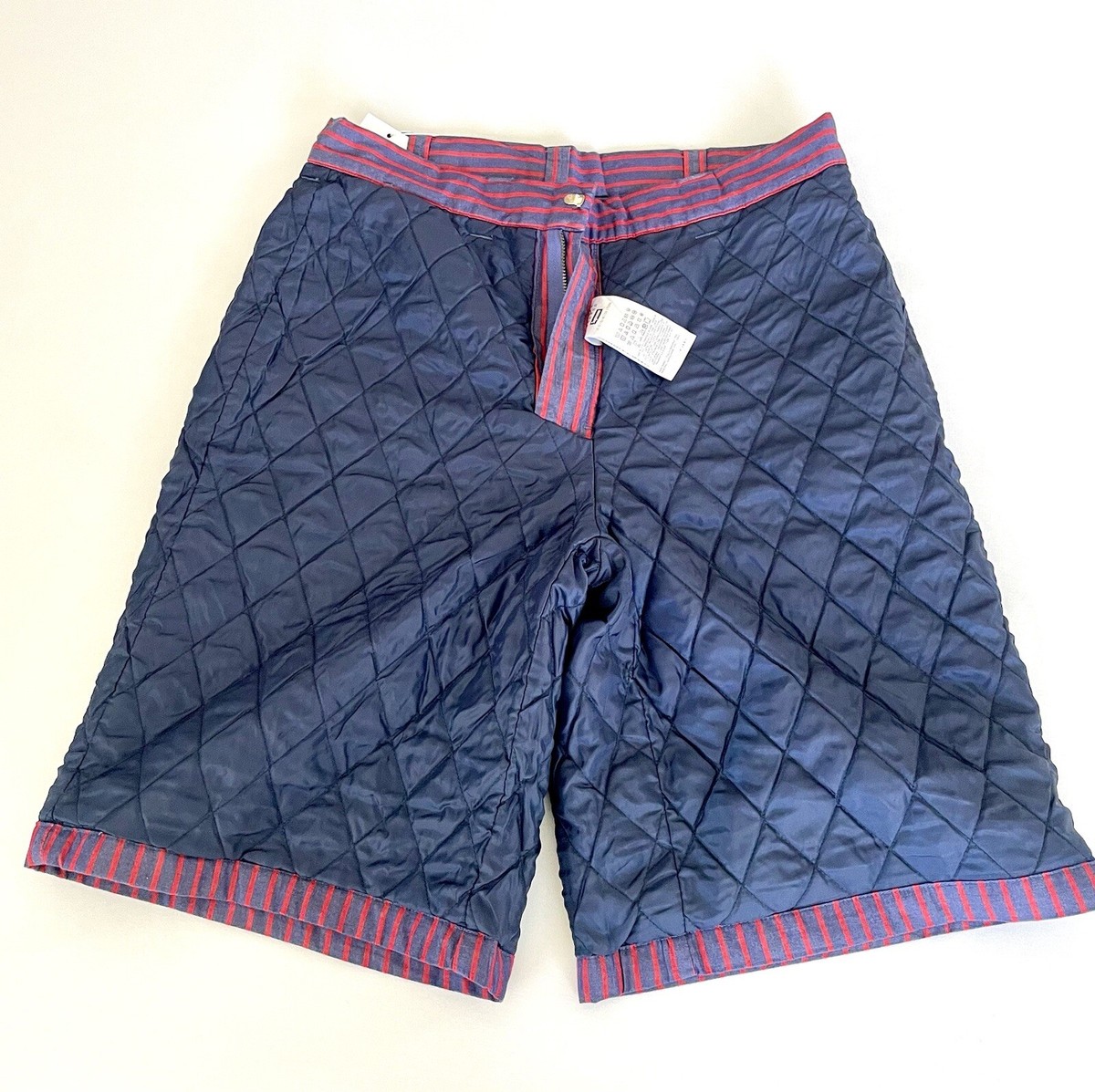 Supreme MM6 Maison Margiela Padded Shorts Navy Stripe Size Supreme MM6 Maison Margiela Padded Shorts Navy Stripe Size