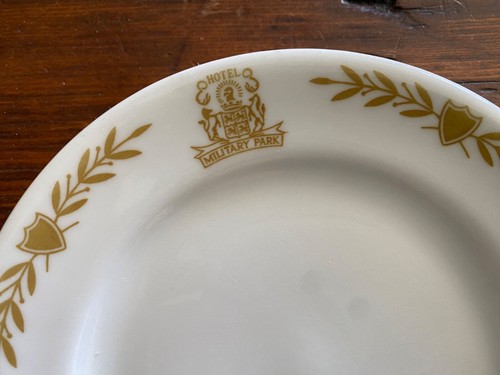 Vintage Shenango China Military Park Hotel 5.5" Bread Plate Restaurant Ware - Picture 3 of 3