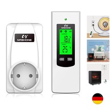 Wireless Thermostat Steckdose,Digitaler Temperaturregler mit Heizung/Kühlung