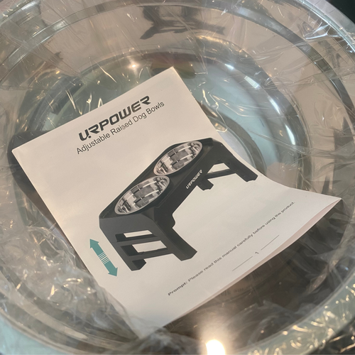 Elevated Dog Bowls, 4 Heights Adjustable Raised Bowl Stand, No Spill Edges NEW - Picture 3 of 7