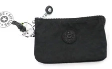 Kipling Creativity Black Zipper Small Pouch Monkey Keychain  AC3676 NEW
