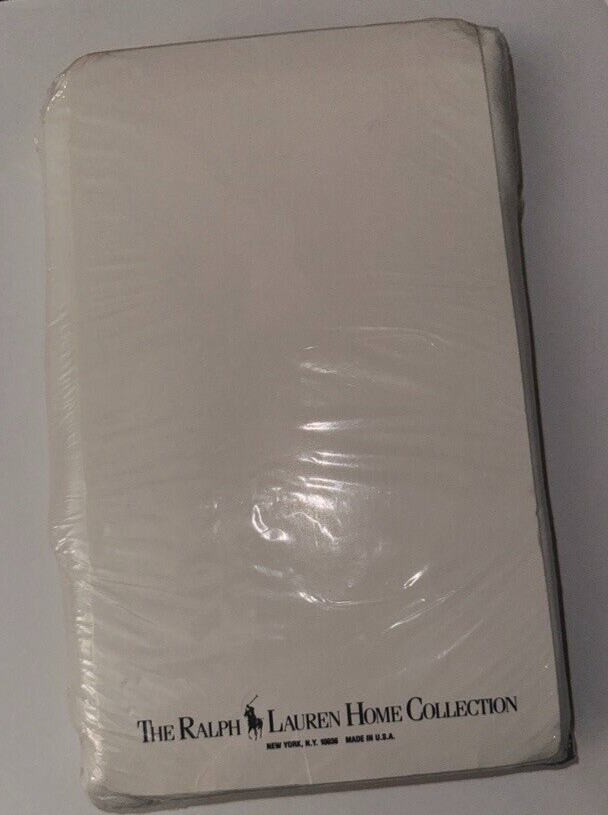 2 RALPH LAUREN TEDDY BEAR POLO Standard PILLOWCASES WHITE NIP IRREGULAR