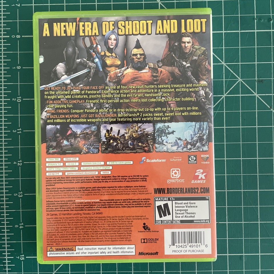 Borderlands 2 Xbox 360 Video Game By Take 2 CIB 710425491016 eBay
