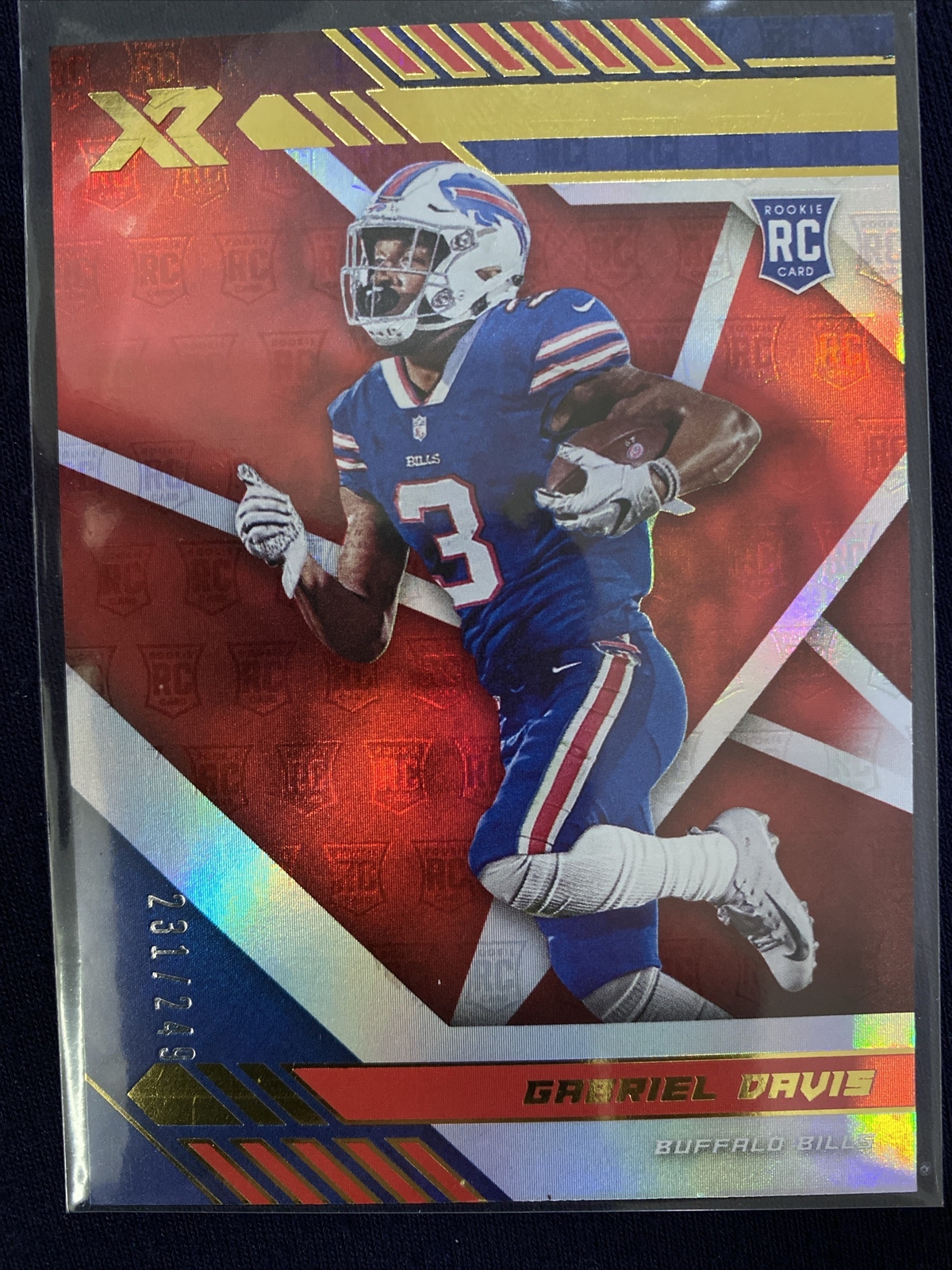 2020 Panini XR Rookie Red /249 Gabriel Davis #141 Rookie RC Buffalo Bills 🔥🏈💎
